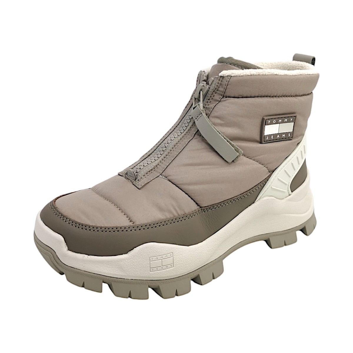 Tommy Hilfiger Hybrid Boot Damenschuhe Stiefel Reißverschluss Braun (RBK Taupe, Größe 40 EU)