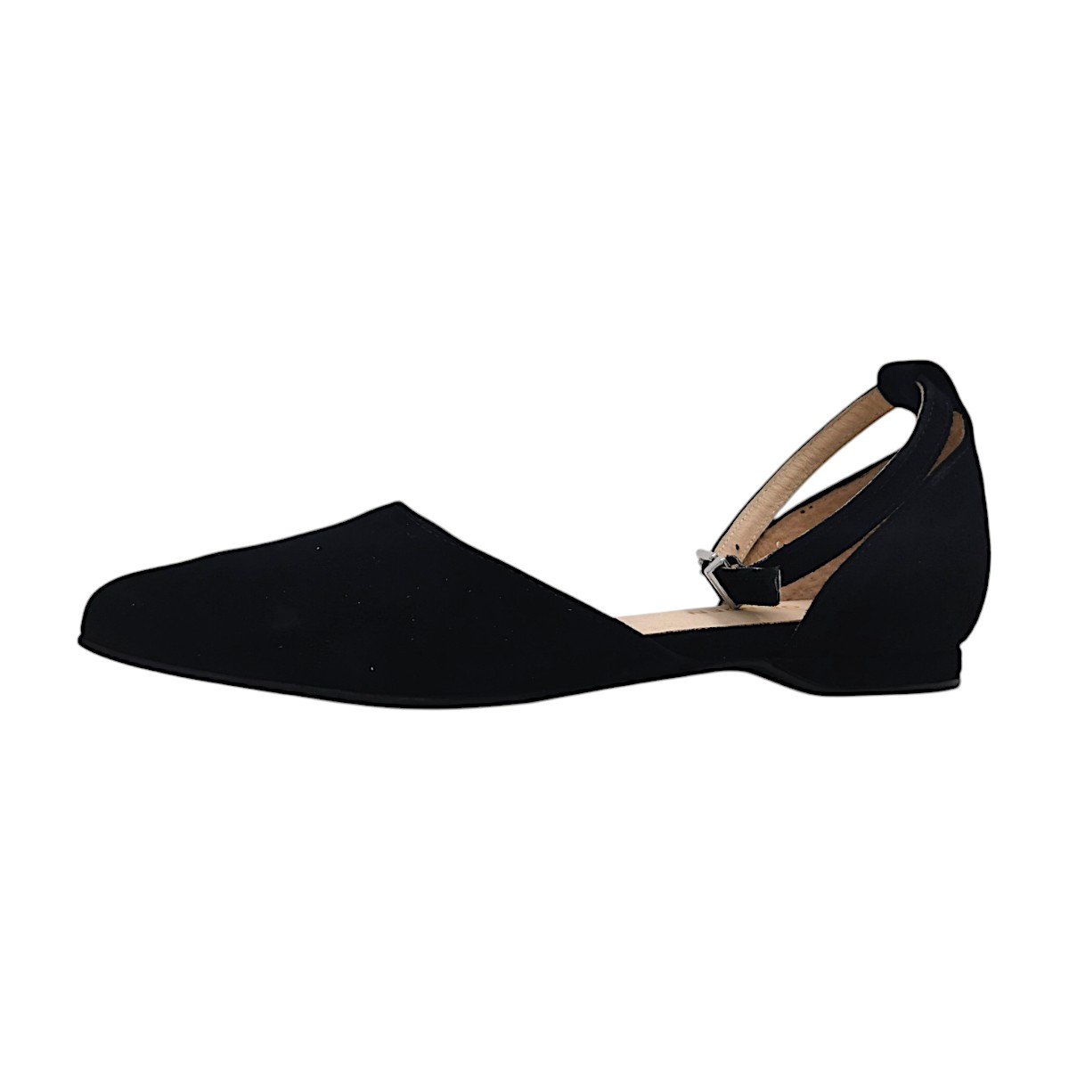 Apple of Eden Damenschuhe Spangenballerina Schwarz Freizeit