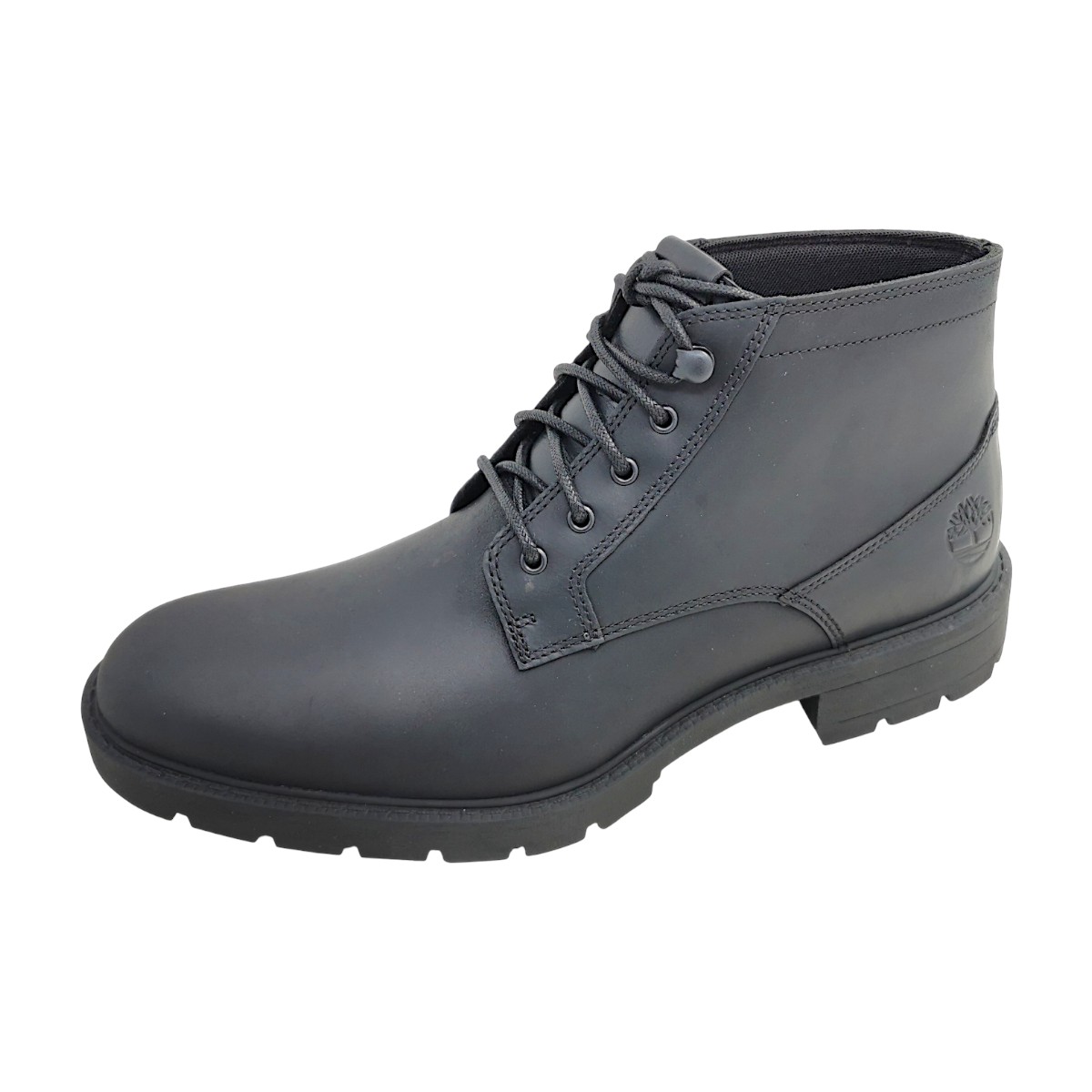Timberland Elmhurst MID Lace up Chuk Herrenschuhe Schnürstiefel Schwarz Freizeit (Black 0011, Größe 42 EU)