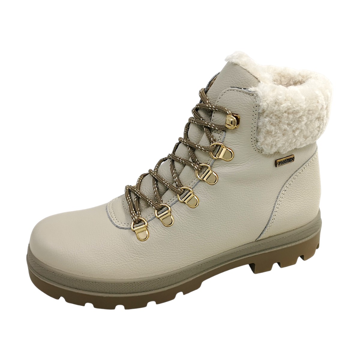 Imac Damenschuhe Schnürstiefel Beige Freizeit (avorio/beige 013, Größe 41 EU)