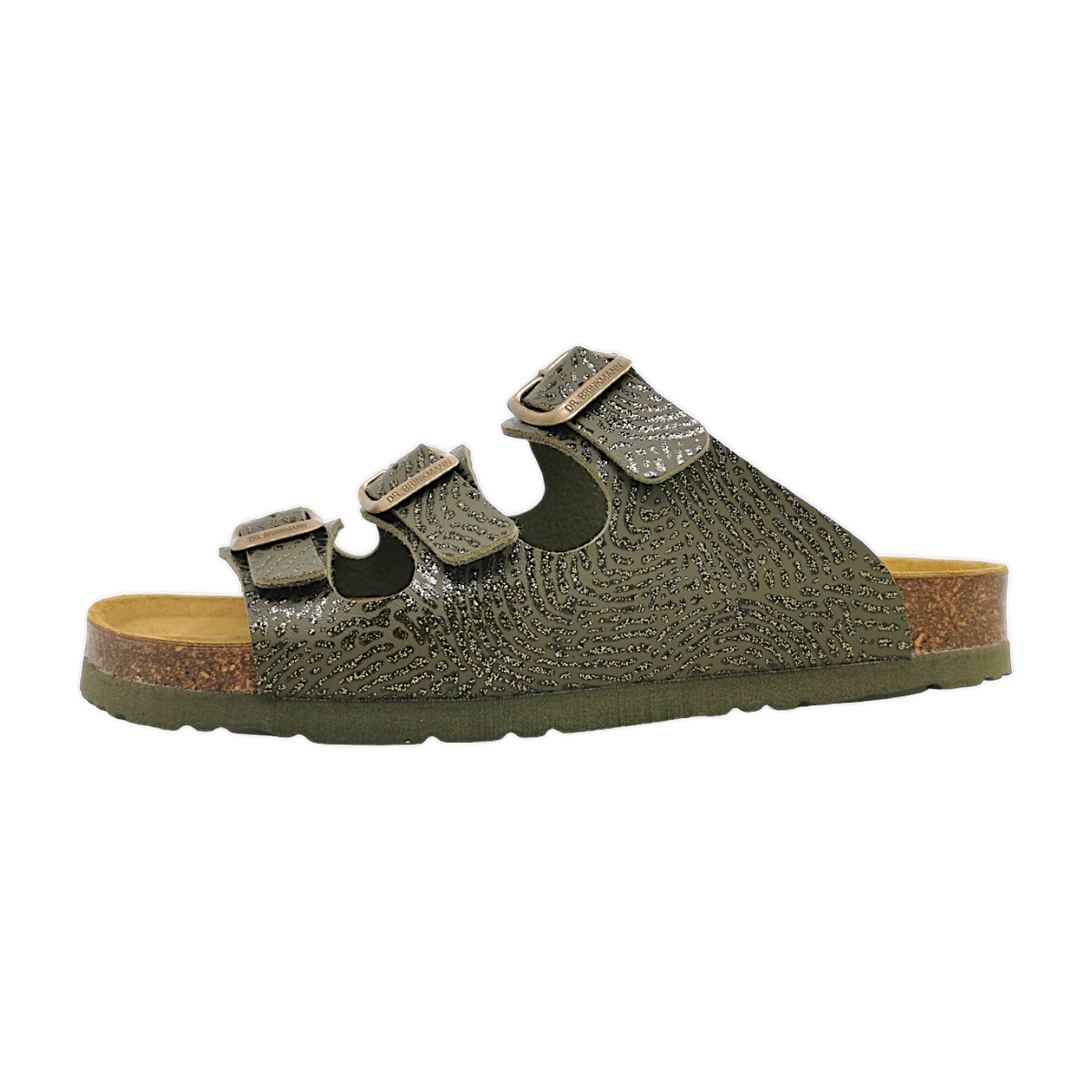 Dr. Brinkmann Damenschuhe Pantoletten Fußbett Grün Freizeit