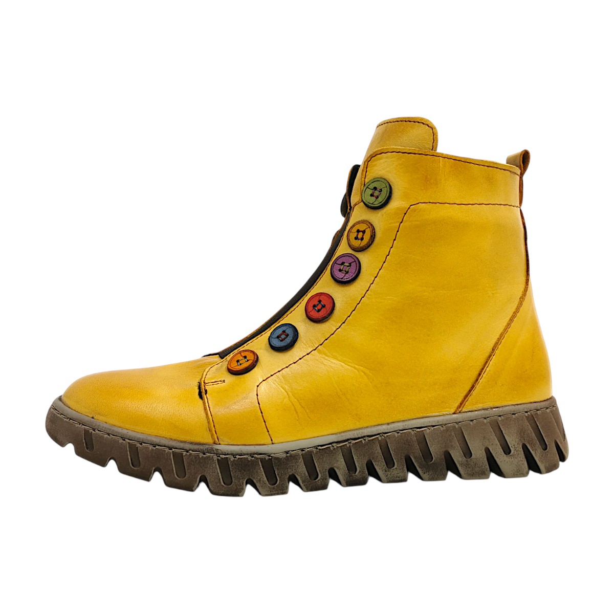 Gemini Damenschuhe Schlupfstiefel Ocker Freizeit