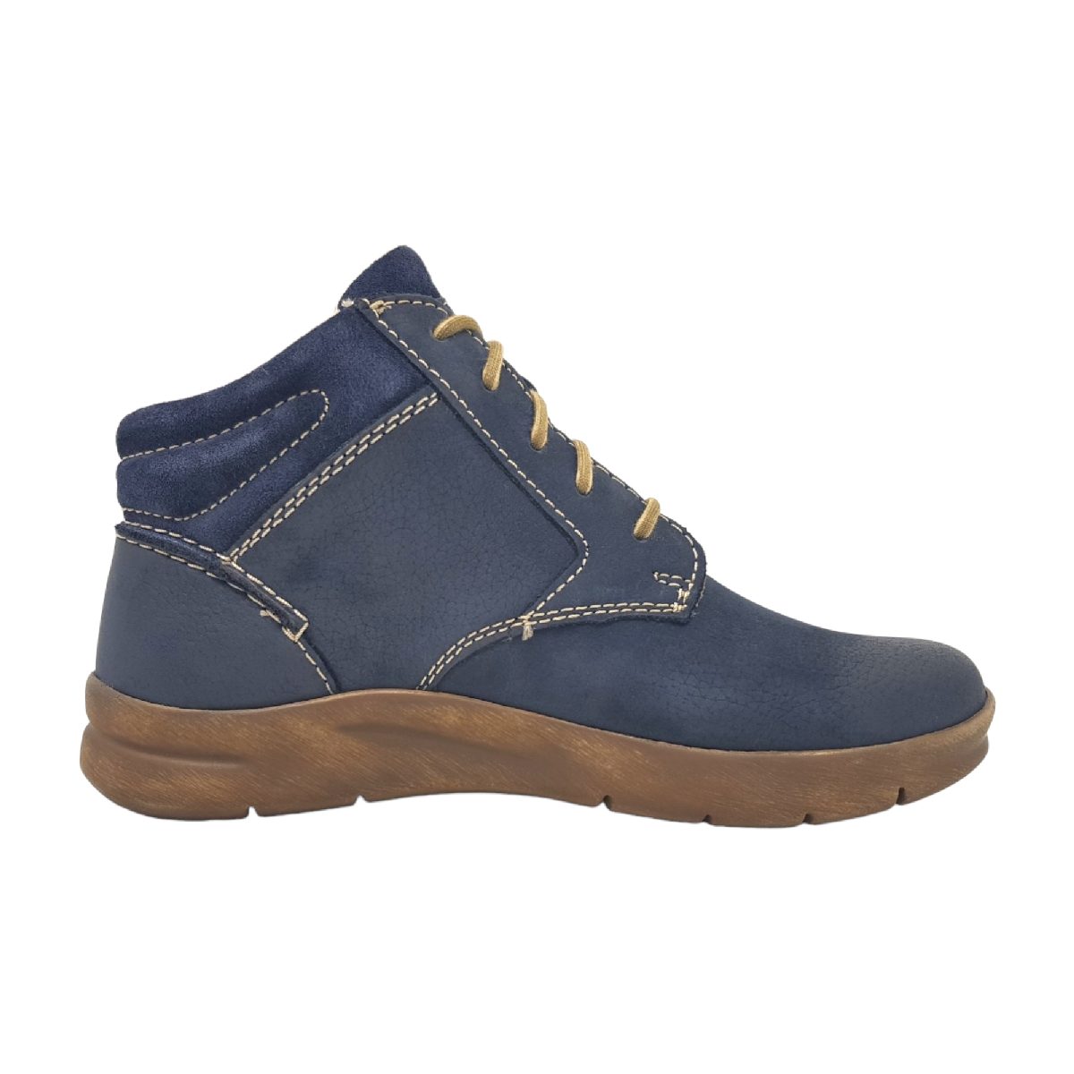 Josef Seibel Conny Damenschuhe Stiefel Schnürer Stiefelette Blau Freizeit