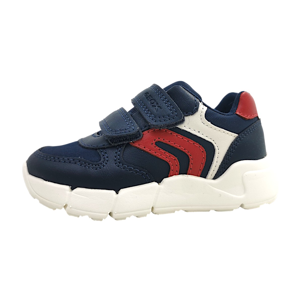 Geox B Flexyper Mini Kinderschuhe Jungen Klettschuh Blau Freizeit