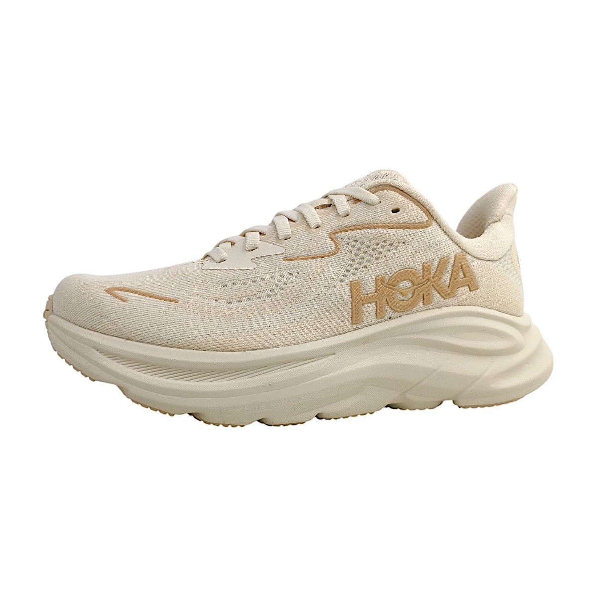 Hoka Clifton 10 Sportschuhe Damen Trainingsschuhe Beige Sport