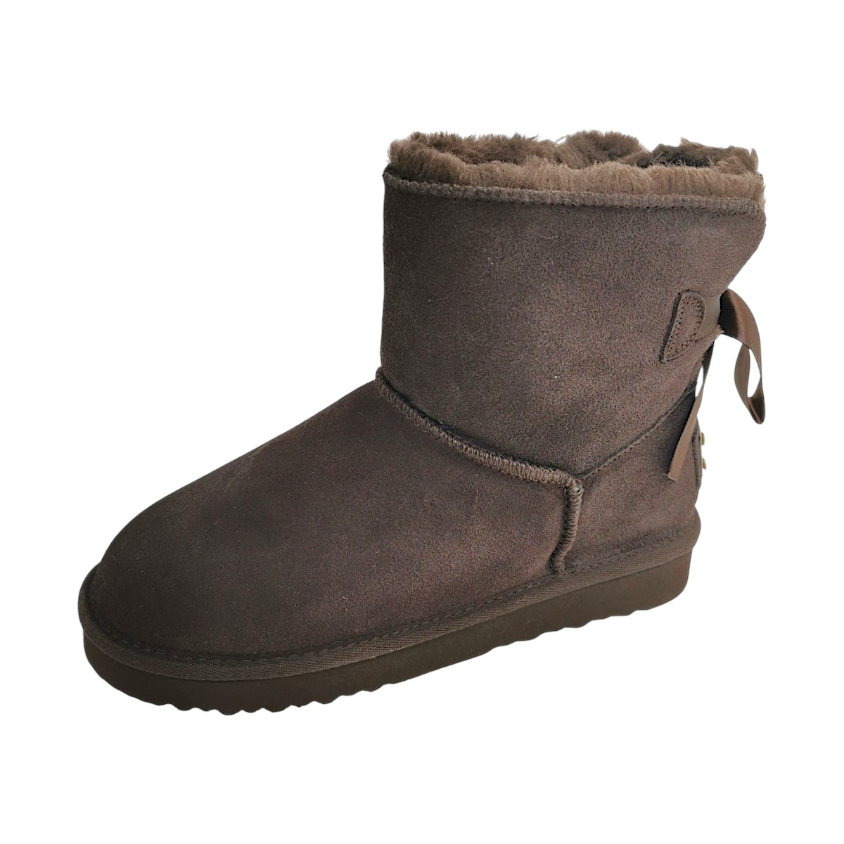 OOG Damenschuhe Gefüttert Schaftstiefel Braun Freizeit (mokka, Größe 41 EU)