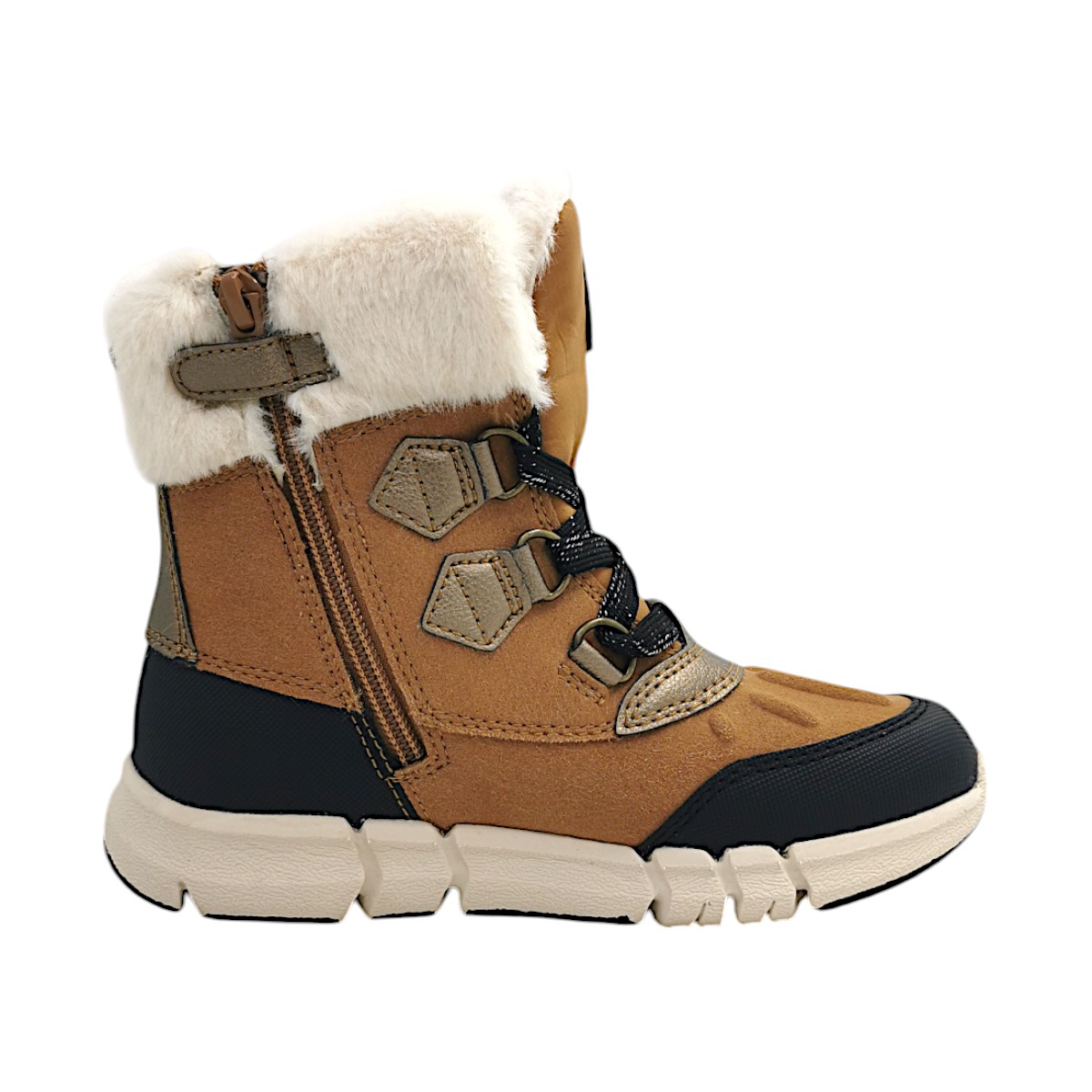 Geox FLEXYPER Kinderschuhe Mädchen Schnürstiefel Braun Freizeit (C6175 whisky/black, Größe 32 EU) Geox FLEXYPER Kinderschuhe Mädchen Schnürstiefel Braun Freizeit (C6175 whisky/black, Größe 32 EU)