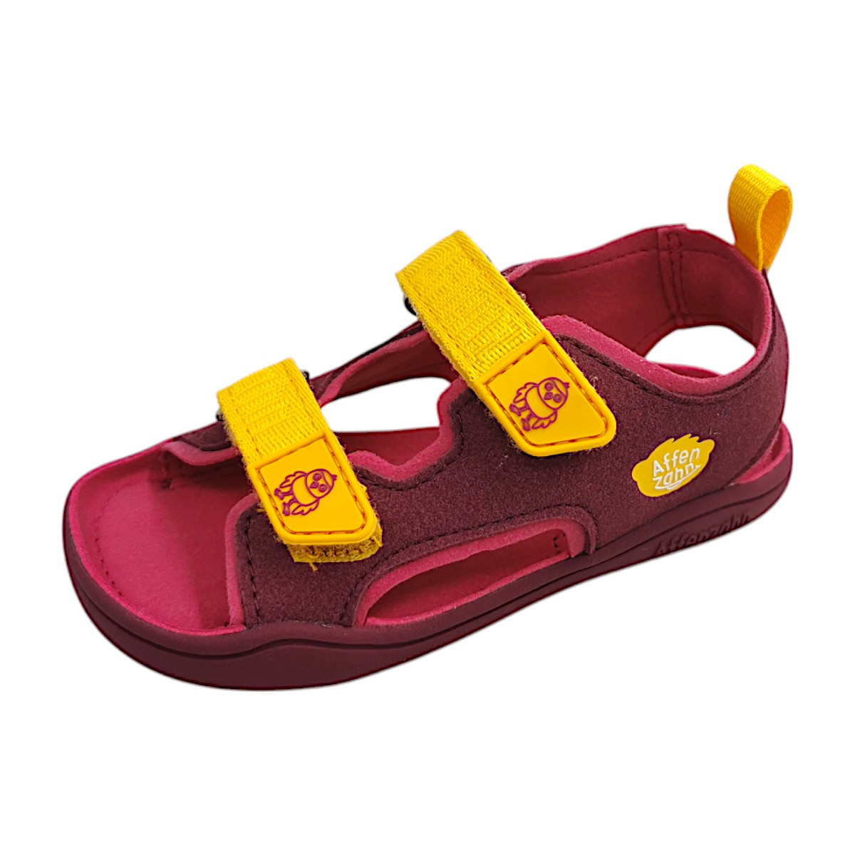 Affenzahn Sandale Vogel 00392-40010 Rot lila-gelb