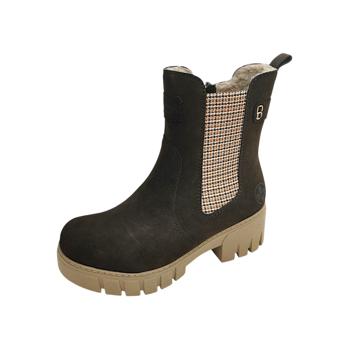 Rieker Damenschuhe Reißverschluss Schaftstiefel Braun Freizeit (braun 25, Gr. 1:36) Rieker Damenschuhe Reißverschluss Schaftstiefel Braun Freizeit (braun 25, Gr. 1:36)