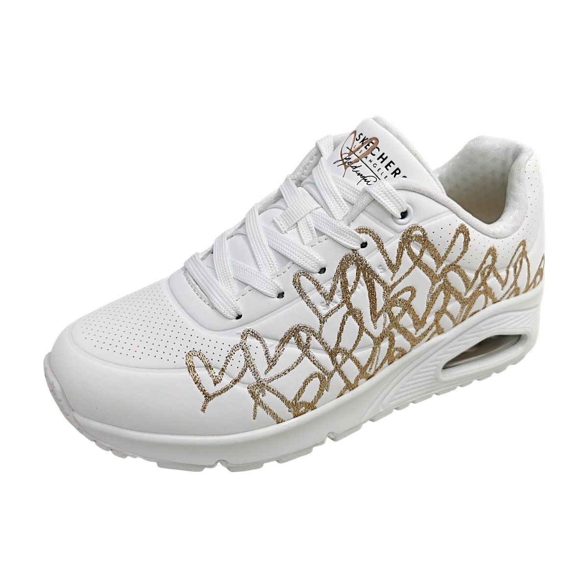 Skechers Uno-Golden Heart 177975 WTRG Weiß white/rosegold WTRG