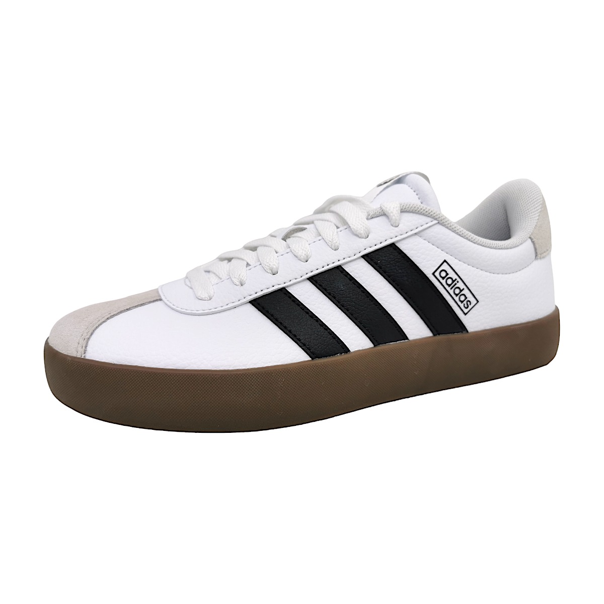 adidas VL Court 3.0 Sportschuhe Herren Trainingsschuhe Sneaker Weiß (White/Black, Gr. 2:8.5)