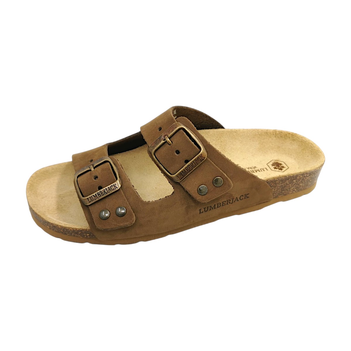 Lumberjack Jolie Damenschuhe Pantoletten Fußbett Braun Freizeit (Mid Brown 358, Gr. 1:36)
