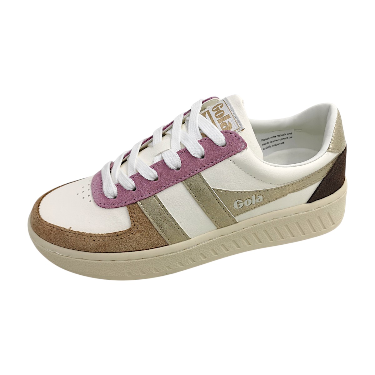 Gola Grandslam Quadrant CLB207KY Weiß offwhite/lt. caramel/gold