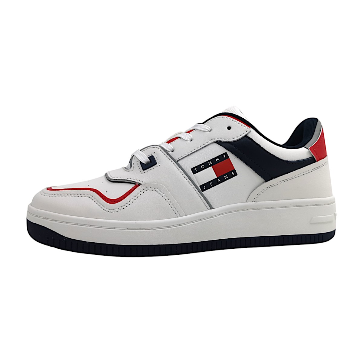 Tommy Hilfiger Basket Cupsole Herrenschuhe Schnürschuhe Sneaker low Weiß Tommy Hilfiger Basket Cupsole Herrenschuhe Schnürschuhe Sneaker low Weiß