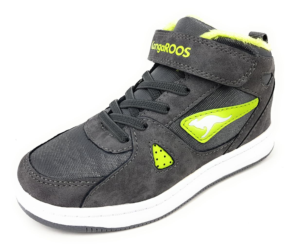 KangaRoos Kalley Kinderschuhe Jungen Stiefel Klett Stiefel Grau Freizeit (2014 grey lime, Größe 28 EU) KangaRoos Kalley Kinderschuhe Jungen Stiefel Klett Stiefel Grau Freizeit (2014 grey lime, Größe 28 EU)