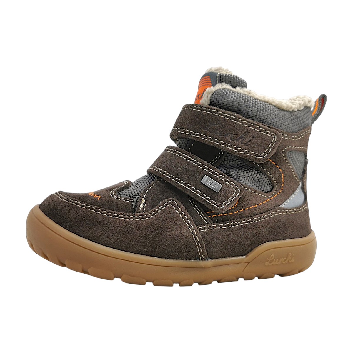 Lurchi Juppy BF-Tex Kinderschuhe Jungen Klettschuh Braun Freizeit (brown 00012, Größe 27 EU)