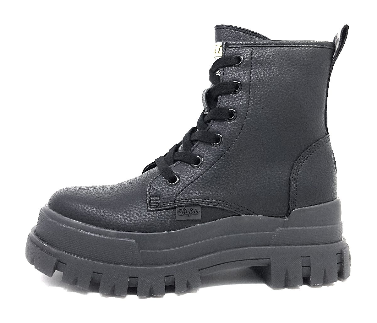 Buffalo ASPHA RLD Damenschuhe Stiefeletten Schnürer Schwarz Freizeit (black, Gr. 1:36)