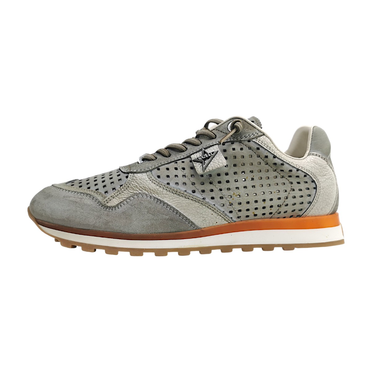 Cetti Herrenschuhe sportlicher Schnürer Grau Freizeit (Used tin wasabi, Gr. 1:40)