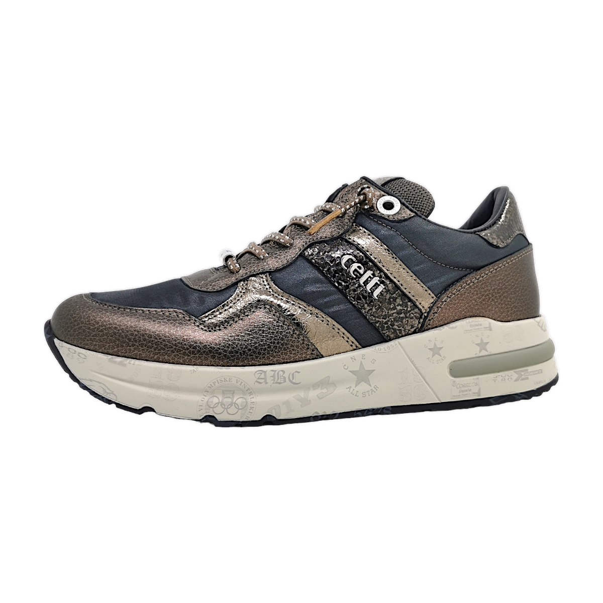 Cetti Damenschuhe Für lose Einlagen Schnürer Braun Freizeit