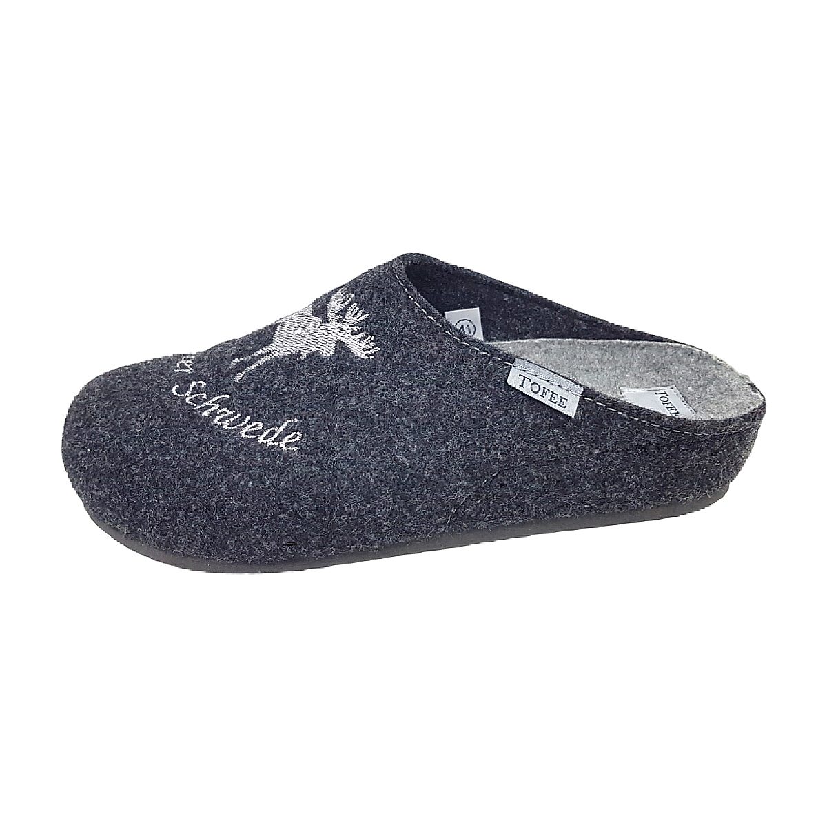 Tofee Herrenschuhe Hausschuhe Schwarz Freizeit