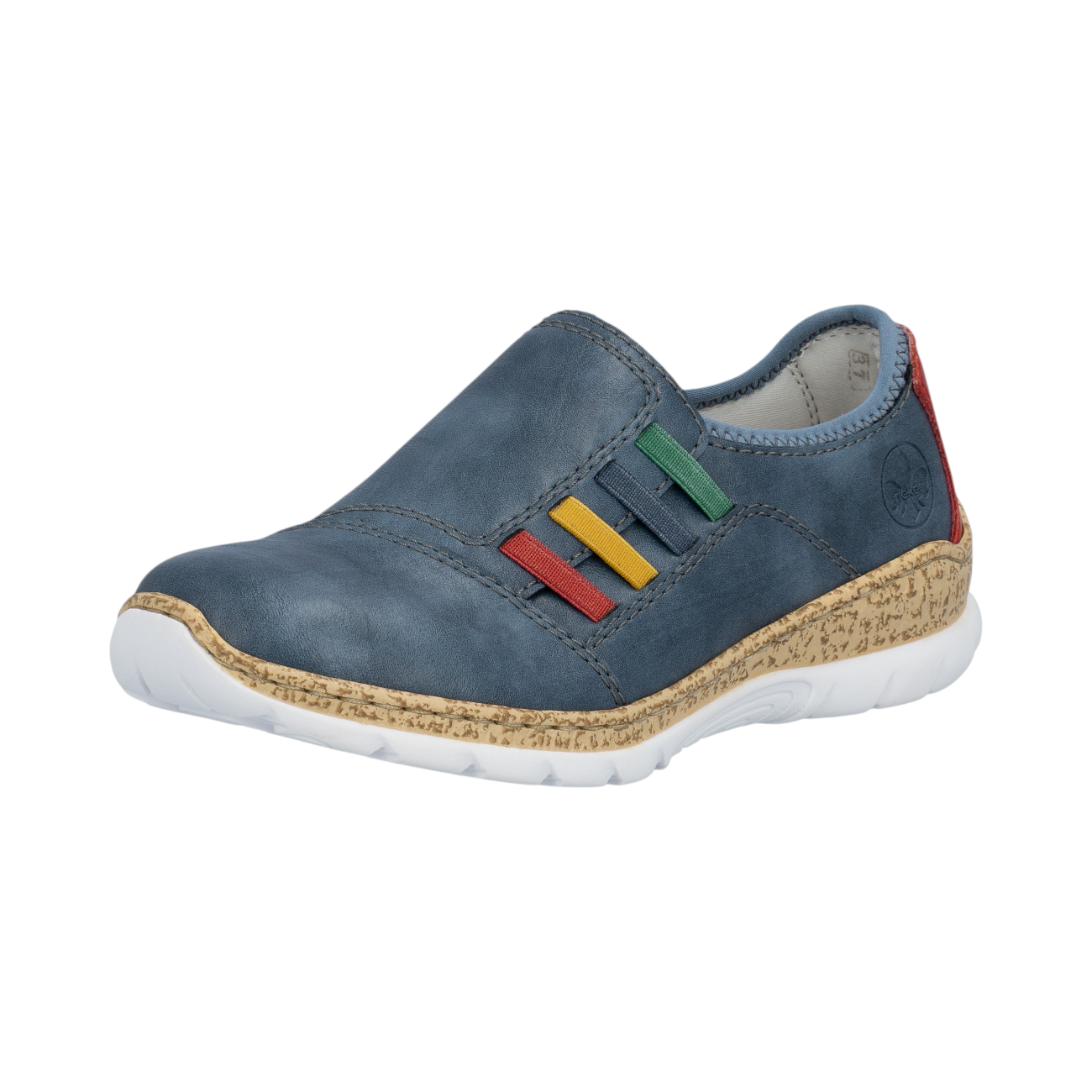 Rieker N4264-14 Blau royal/flamme/perlwave