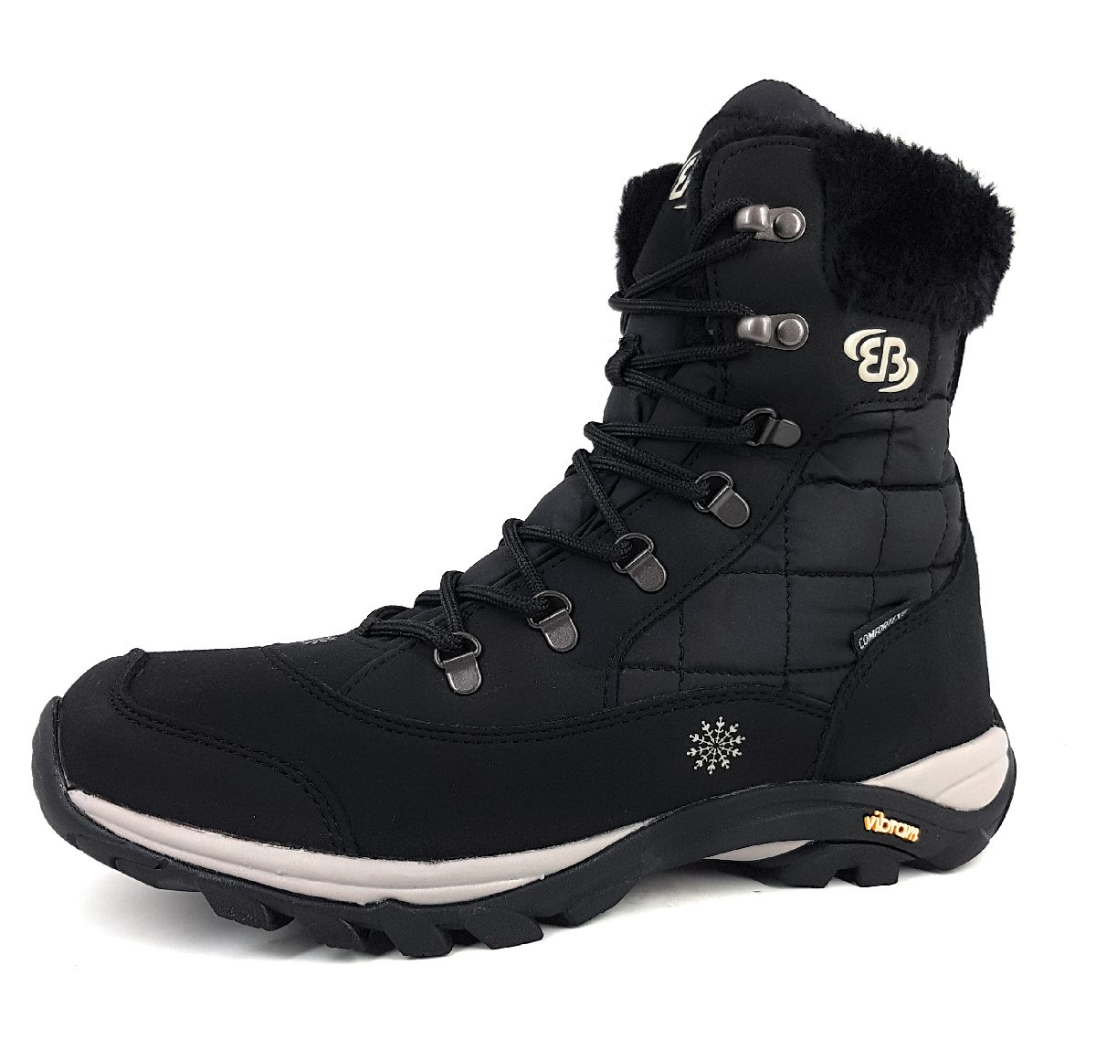 Lico Himalaya Damenschuhe Gefüttert Winterstiefel Schwarz Freizeit (schwarz, Größe 41 EU)