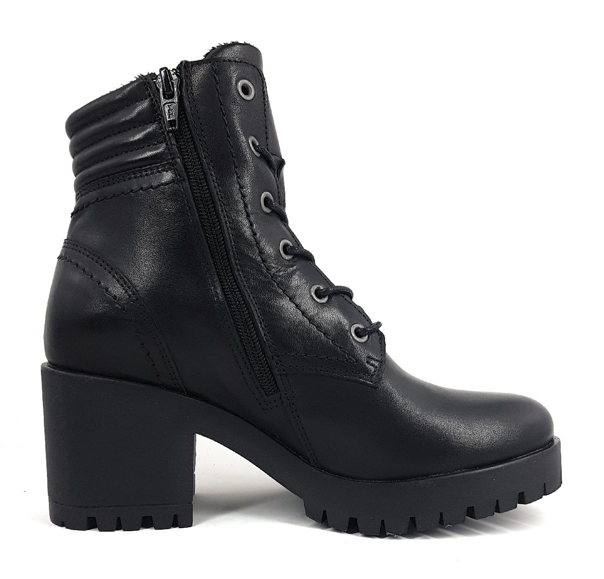 Palpa Damenschuhe Stiefel Schnürer Stiefel Schwarz Freizeit (Sauvage black, Größe 41 EU)