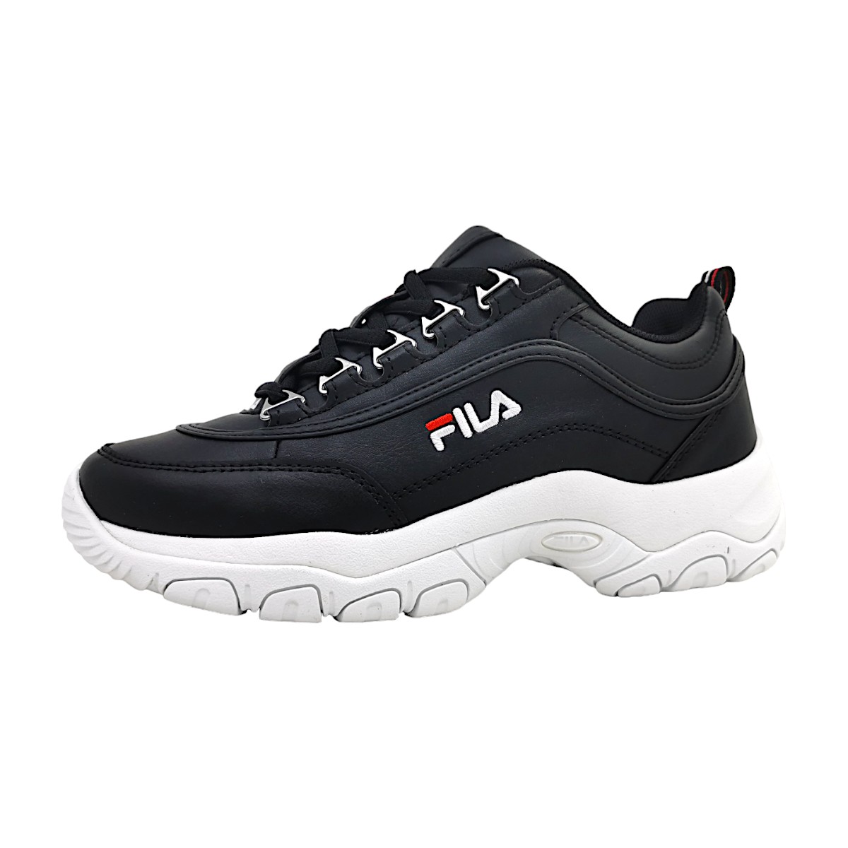 Fila Strada Low Damenschuhe Für lose Einlagen Schnürer Schwarz Freizeit