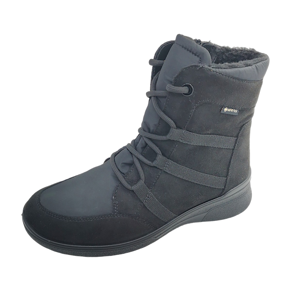 Ara München Damenschuhe Schnürstiefel Schwarz Freizeit (schwarz 01, Größe 42 EU)