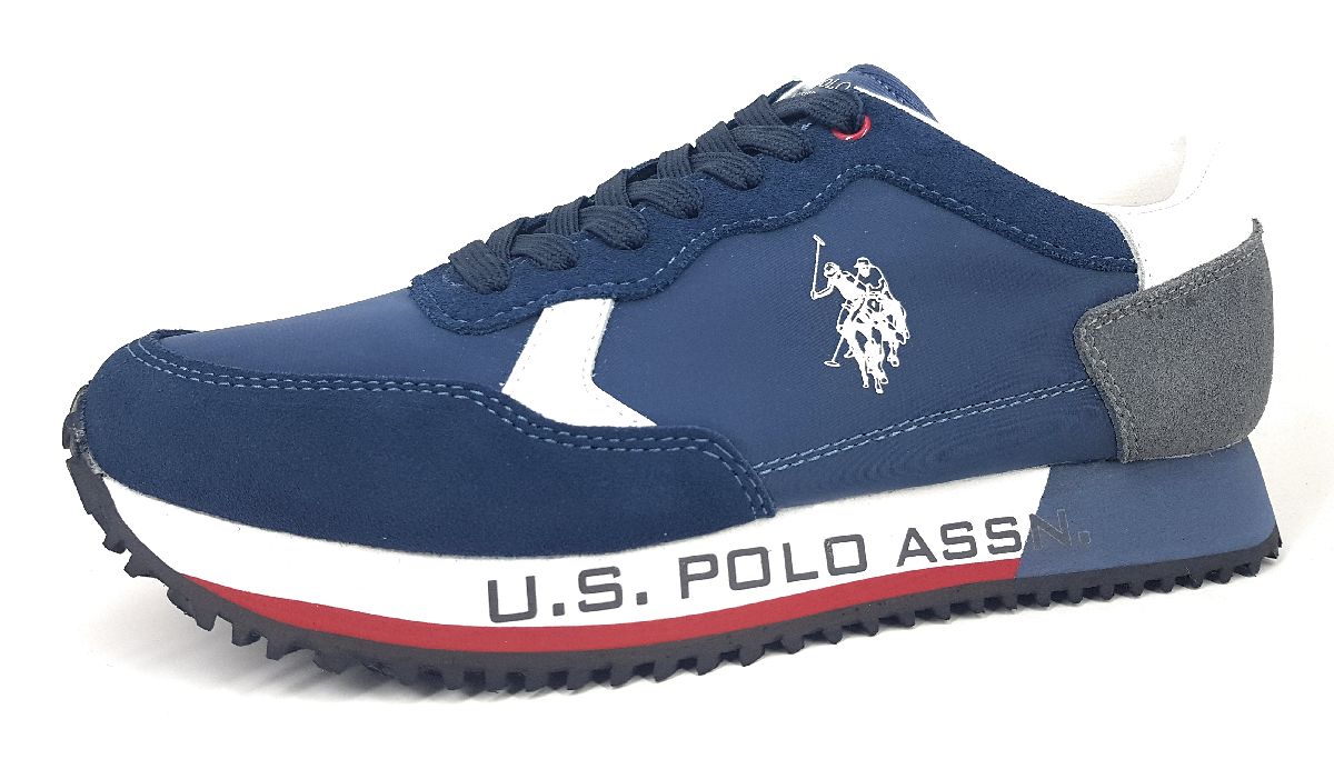 US Polo Herrenschuhe Schnürschuhe Sneaker Blau Freizeit