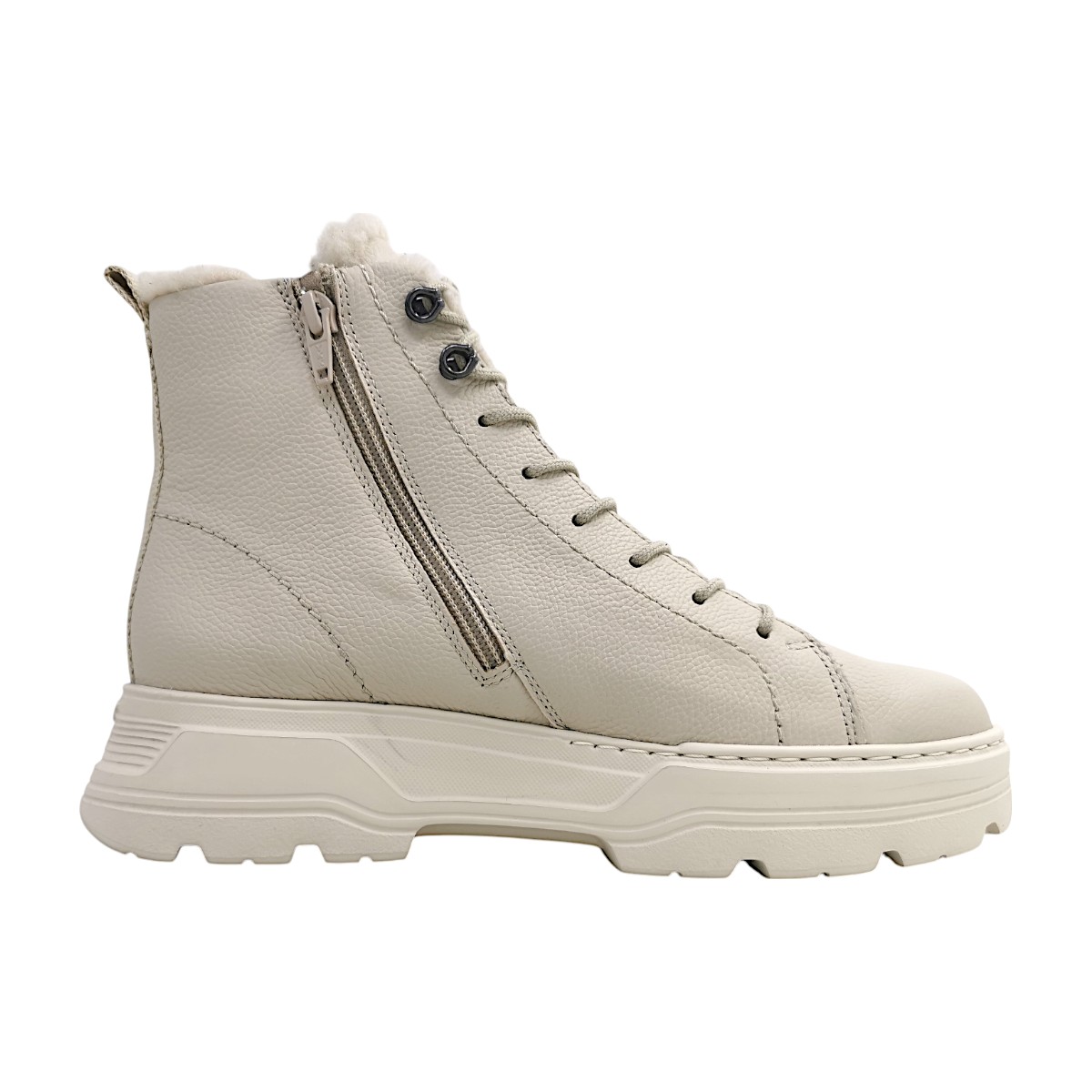 Paul Green Damenschuhe Schnürstiefel Beige Freizeit (Biscuit 04, Gr. 2:7)
