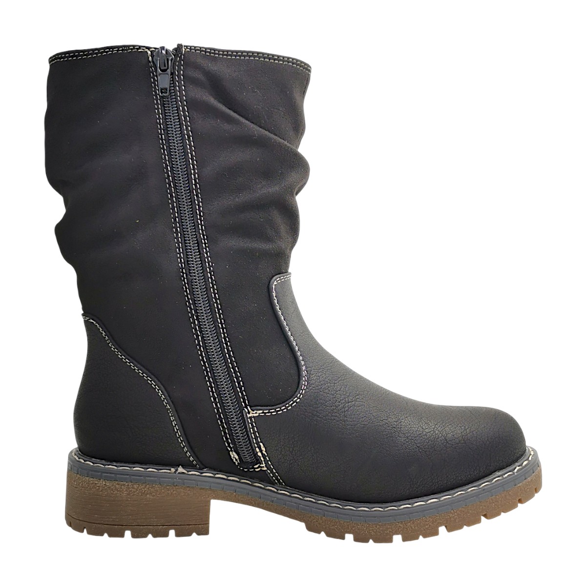 Jane Klain Damenschuhe Reißverschluss Schaftstiefel Schwarz Freizeit (black 008, Größe 40 EU) Jane Klain Damenschuhe Reißverschluss Schaftstiefel Schwarz Freizeit (black 008, Größe 40 EU)
