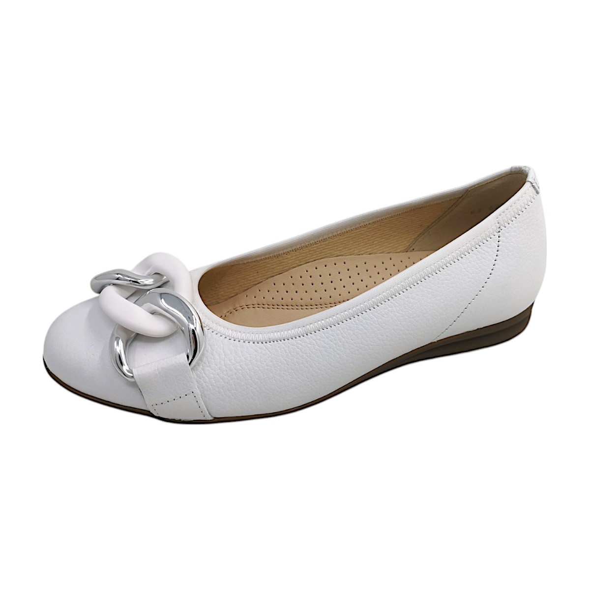 Gabor Comfort 62.625.50 Weiß weiss (uni+silber)