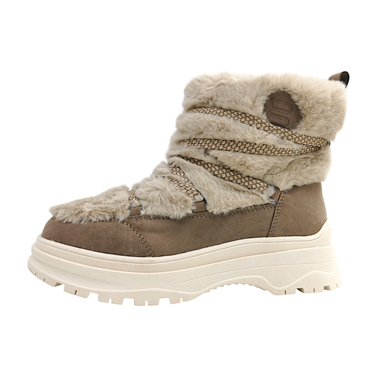 Bagatt Damenschuhe Gefüttert Winterstiefel Beige Freizeit