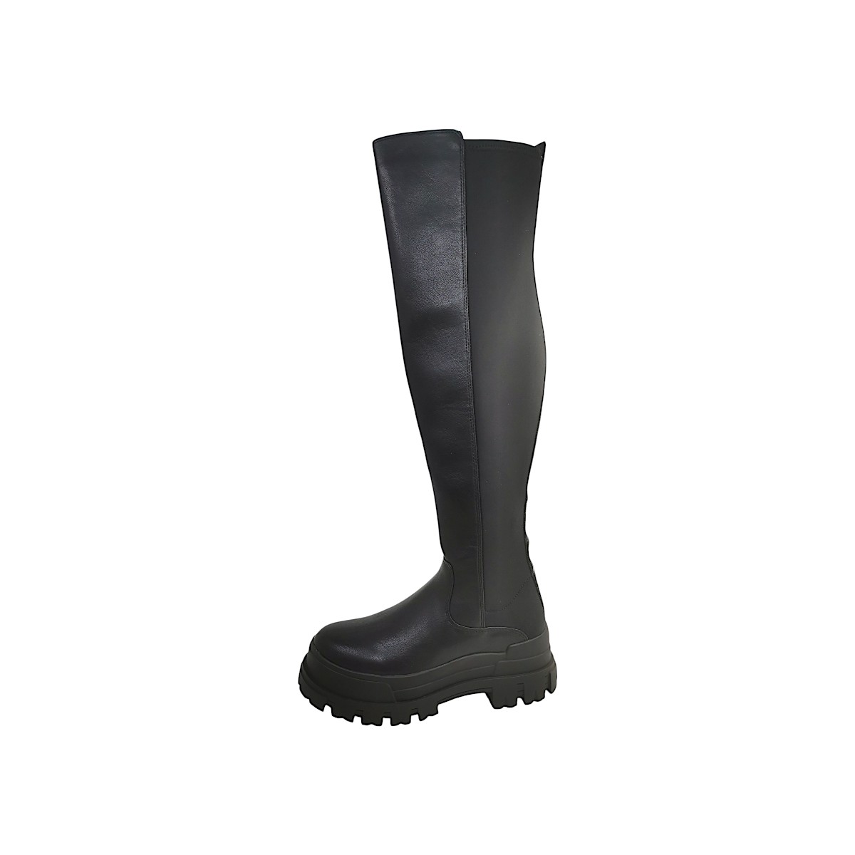 Buffalo Damenschuhe Stiefel Overknees Schwarz Freizeit