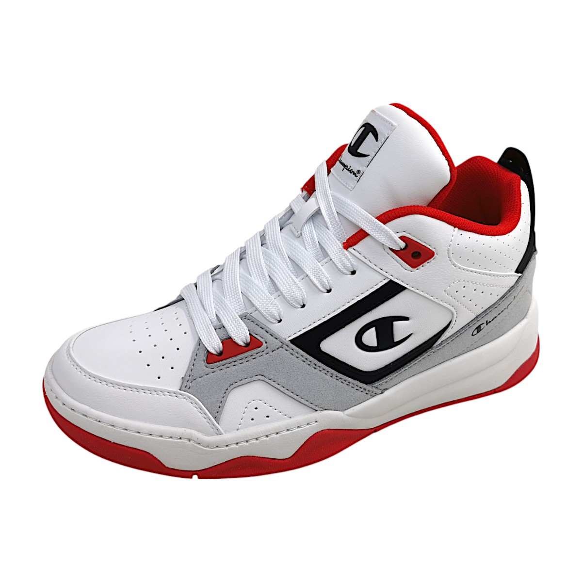 Champion Overtime Mid S22274 Weiß white/red/black