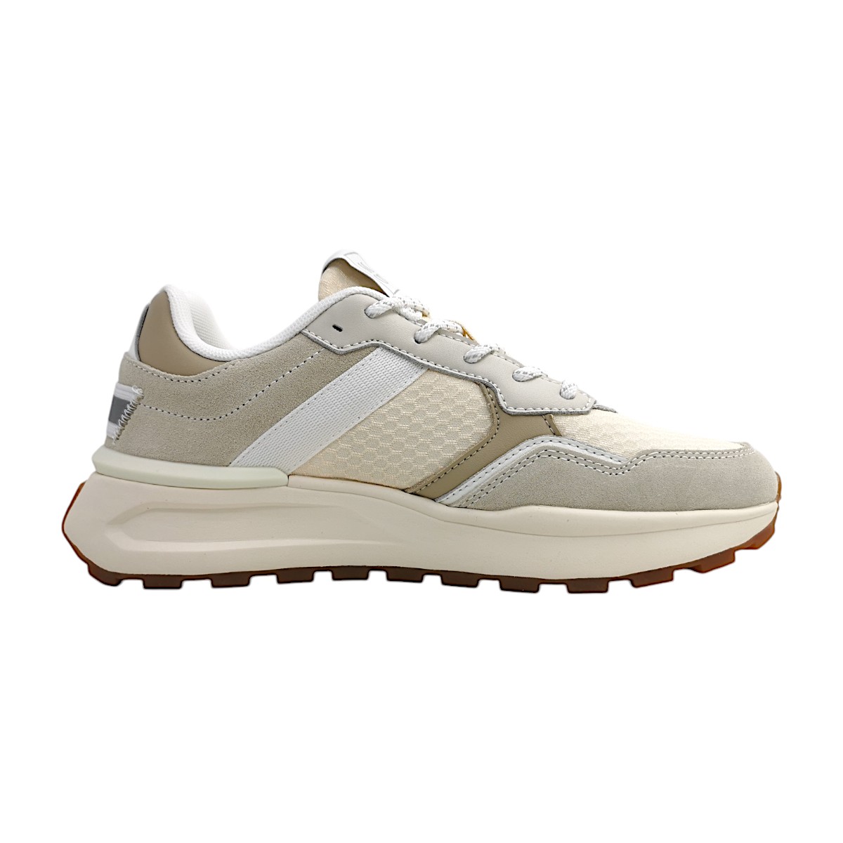 Marc O'Polo Damenschuhe Schnürschuhe Sportive Beige Freizeit (natural cotton/silver 624, Größe 39 EU) Marc O'Polo Damenschuhe Schnürschuhe Sportive Beige Freizeit (natural cotton/silver 624, Größe 39 EU)