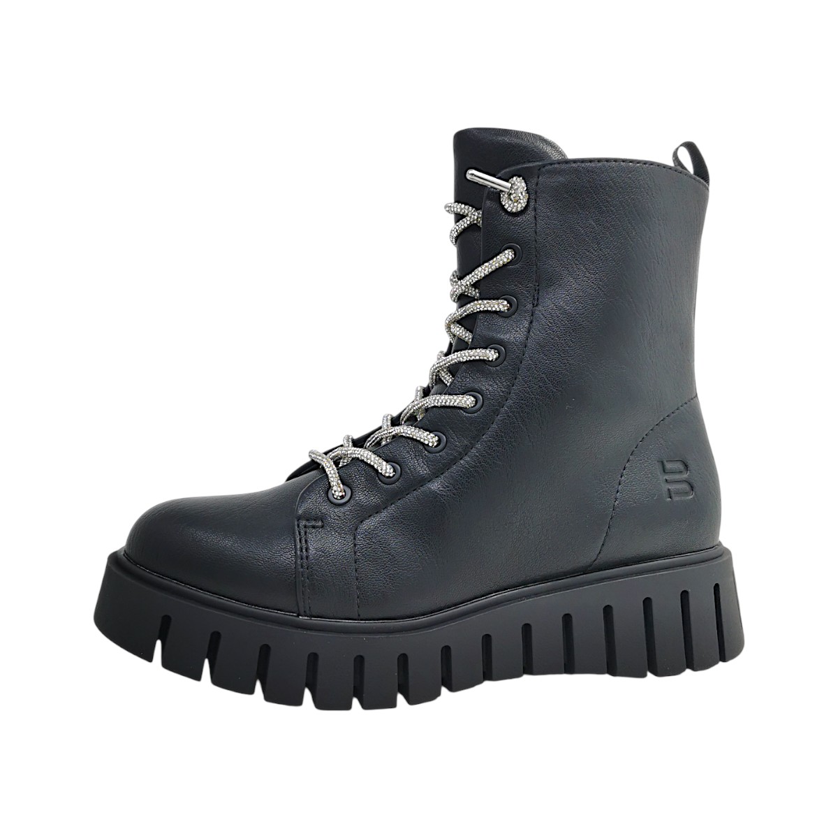 Bagatt Benisha Damenschuhe Schaftstiefel mit Reißverschluss Schwarz Freizeit