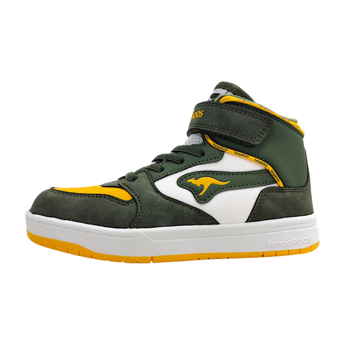 KangaRoos K-CP Rim Mid EV Kinderschuhe Jungen Schnürstiefel Grün Freizeit