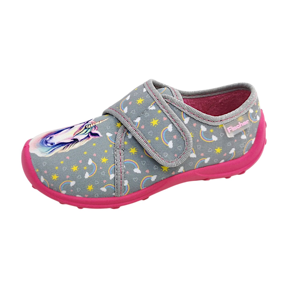 Fischer Markenschuhe Boogy 662313/607 Grau grau/pink 607