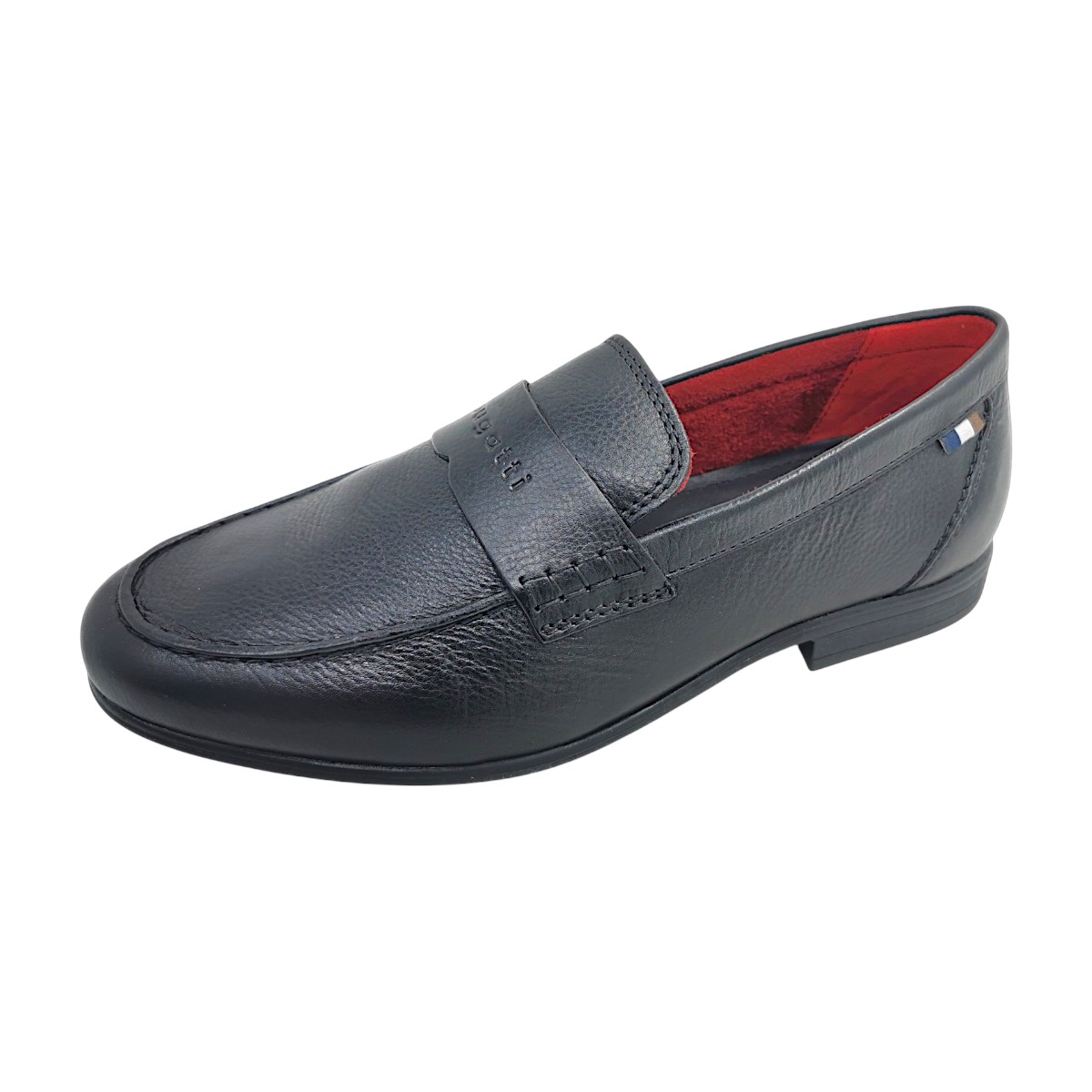 Bugatti Herrenschuhe Businessschuhe Slipper Schwarz Freizeit (black, Größe 45 EU)
