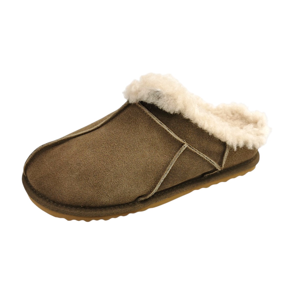 OOG Damenschuhe Hausschuhe Braun Freizeit (khaki, Größe 42 EU)