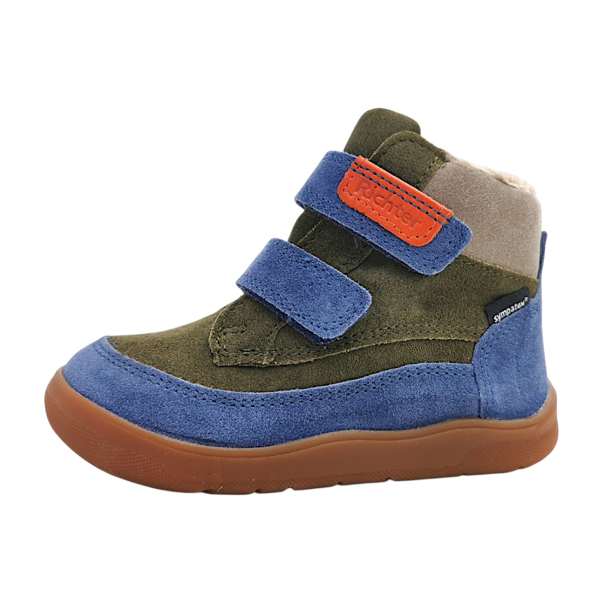 Richter Kinderschuhe Jungen Halbschuhe Warmfutter Klettschuh Mehrfarbig Freizeit (natic/yerb/crep/cor, Gr. 1:23)