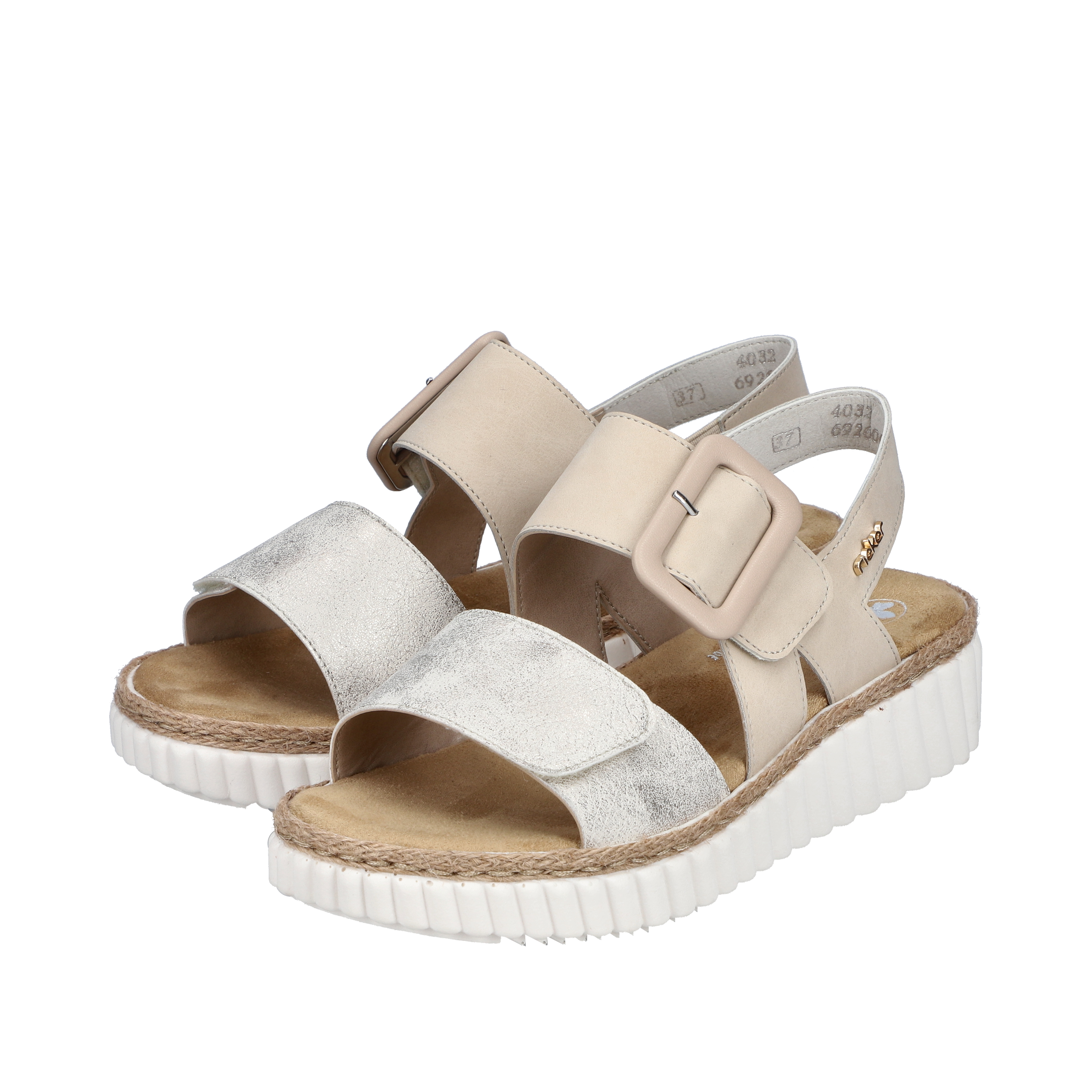 Rieker 69260-60 Beige beige-gold/perle