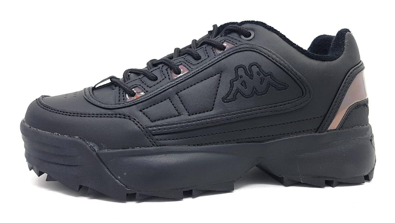 Kappa Damenschuhe Schnürschuhe Sportive Sneaker Schwarz Freizeit Kappa Damenschuhe Schnürschuhe Sportive Sneaker Schwarz Freizeit
