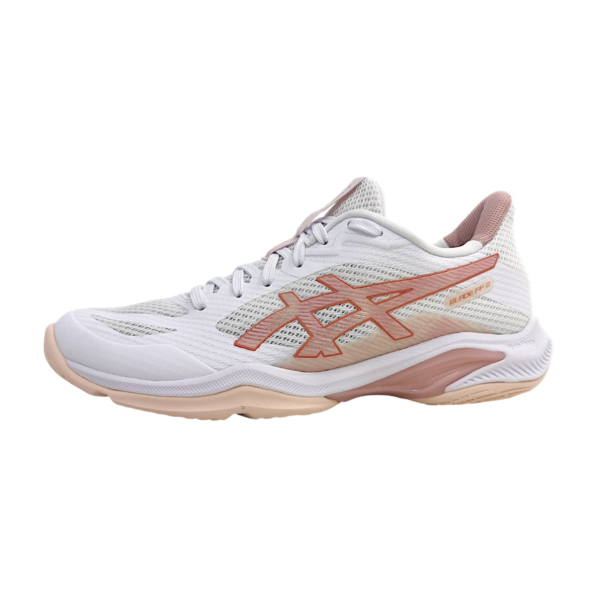 Asics Blade Sportschuhe Damen Trainingsschuhe sportlicher Schnürer Weiß Freizeit