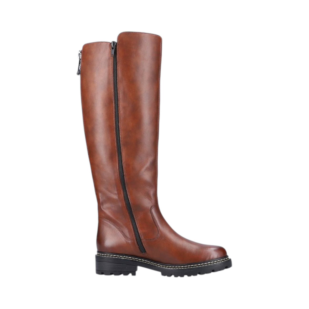 Remonte Damenschuhe Reißverschluss Schaftstiefel Braun Freizeit (chestnut/testadimoro 22, Gr. 1:36)