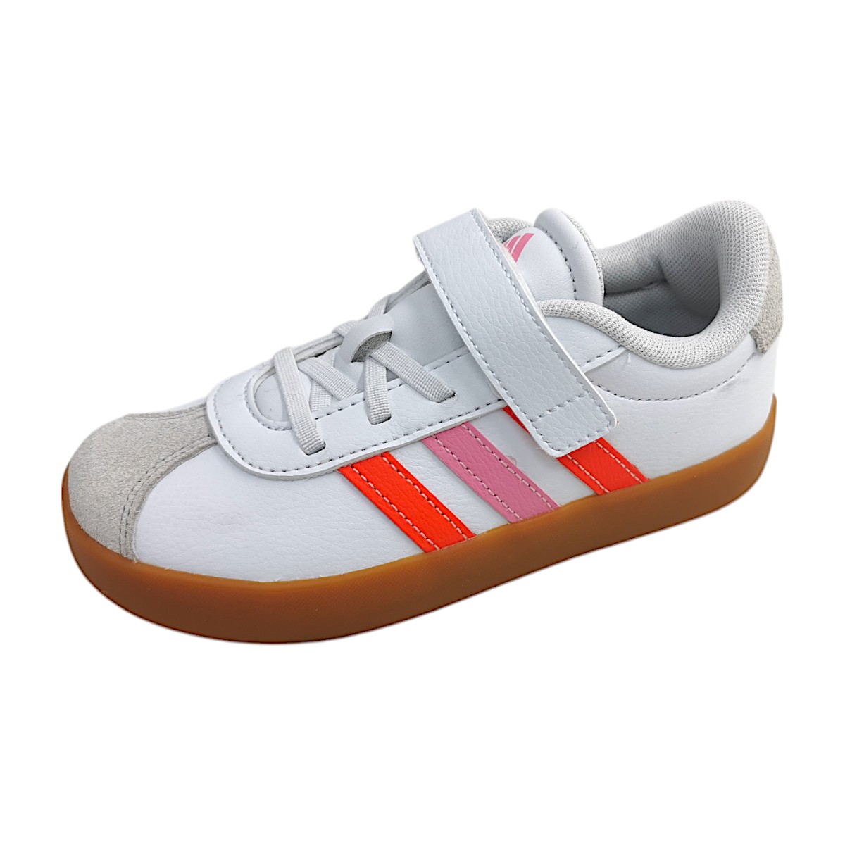adidas VL COURT 3.0 EL C JH6318 Weiß white/red/pink adidas VL COURT 3.0 EL C JH6318 Weiß white/red/pink