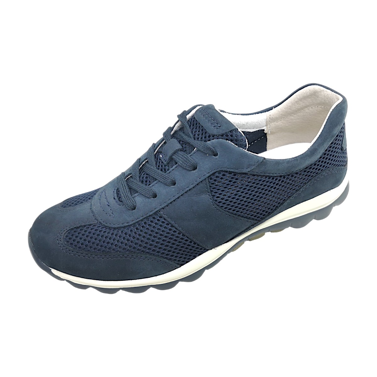 Gabor Comfort Damenschuhe Schnürschuhe Sportive Blau Freizeit (dark blue 46, Gr. 2:4.5)