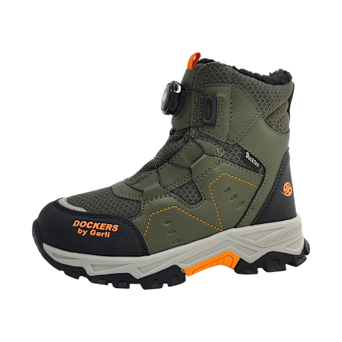 Dockers by Gerli Kinderschuhe Jungen Winterstiefel Grün Freizeit (khaki 850, Gr. 1:31)